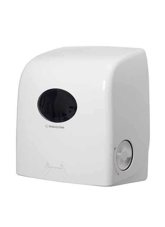 6953 Aquarius Slimroll Rolled Hand Towel Dispenser White