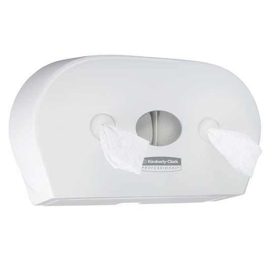 7186- Twin Centrefeed Toilet Paper Dispenser- For Jumbo Toilet Roll