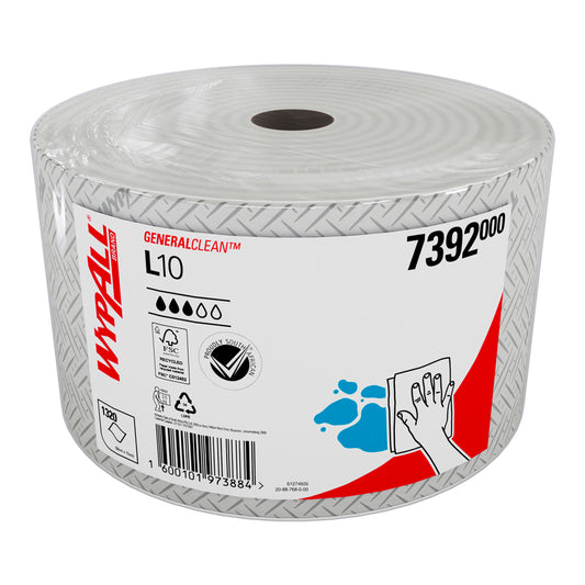 7392- Wypall L10 General Cleaning Paper Towel Roll (Impi Roll). 1Ply. 506m