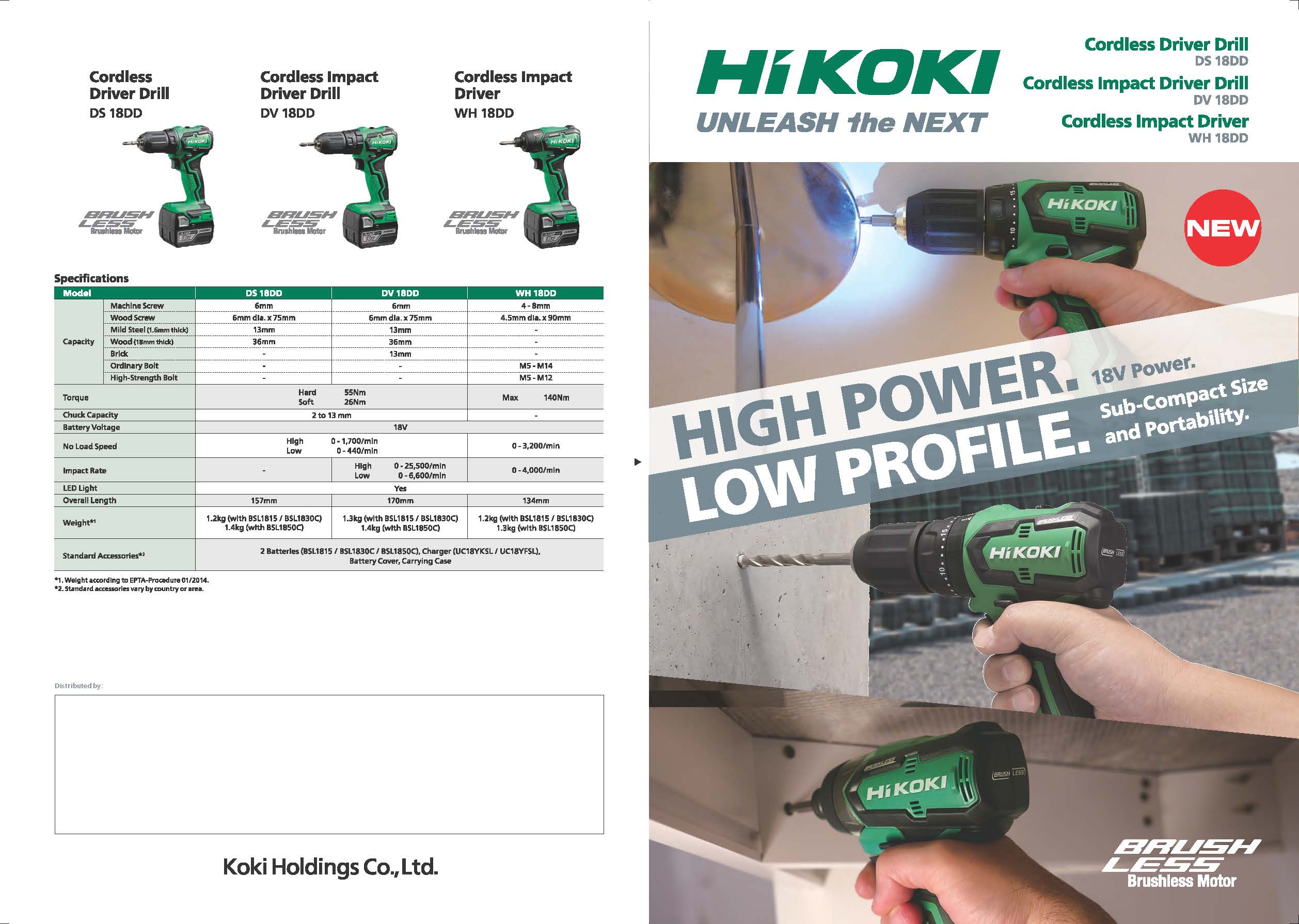 Hikoki discount battery drill