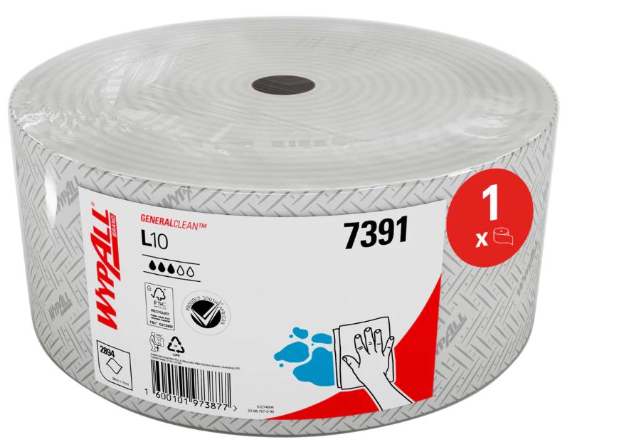 7391 Wypall Essential L10 General Clean Paper Roll (1100m)